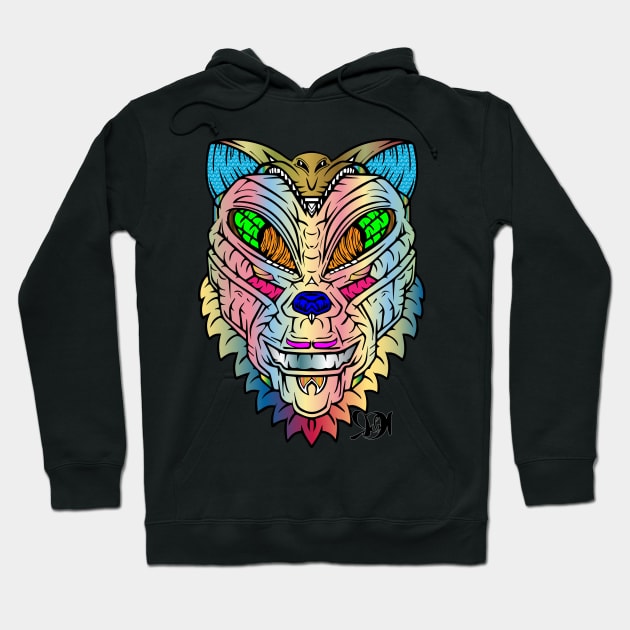 Colour Cat Hoodie by RDandI